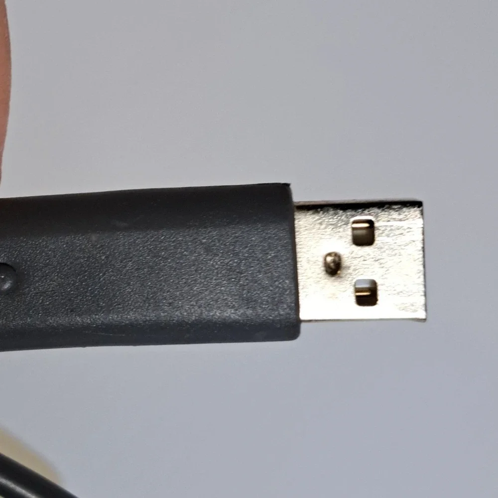 USB to Proprietary Multi-Pin XBOX 360 Adapter Cable Grey Off-White Retro‎ Gaming